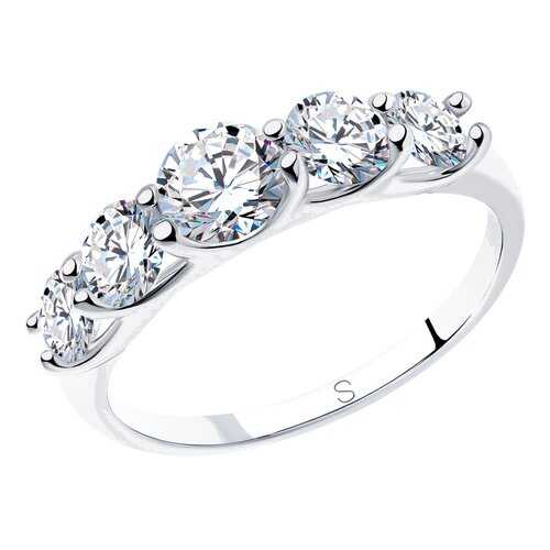 Кольцо женское SOKOLOV из серебра со Swarovski Zirconia 89010041 р.16.5 в Московский Ювелирный Завод