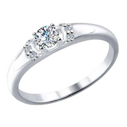 Кольцо женское SOKOLOV из серебра с swarovski zirconia 89010035 р.17.5 в Московский Ювелирный Завод