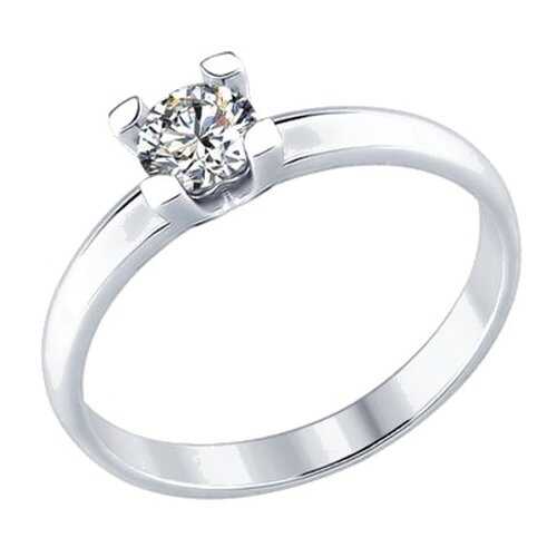 Кольцо женское SOKOLOV из серебра со Swarovski Zirconia 89010056 р.17.5 в Московский Ювелирный Завод