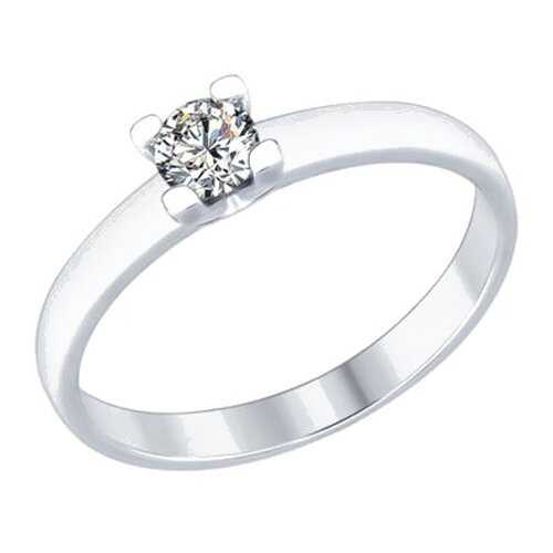 Кольцо женское SOKOLOV из серебра со Swarovski Zirconia 89010060 р.18.5 в Московский Ювелирный Завод