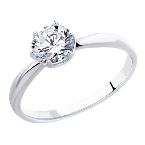 Кольцо женское SOKOLOV из серебра со Swarovski Zirconia 89010123 р.17 в Московский Ювелирный Завод