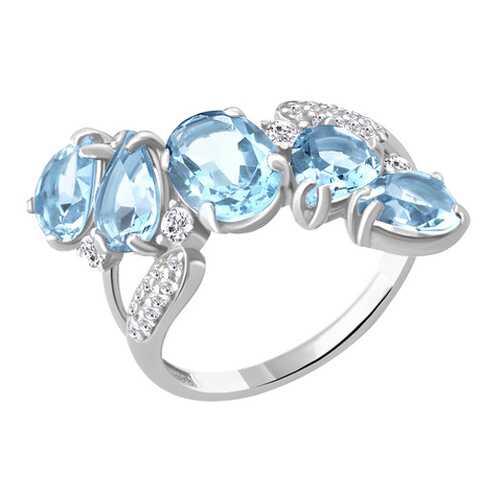 Кольцо женское Aquamarine 6904402А.5 р.18 в Московский Ювелирный Завод