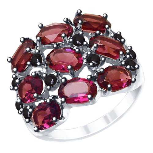 Кольцо женское SOKOLOV из серебра с кристаллами Swarovski и фианитами 94012683 р.17.5 в Московский Ювелирный Завод