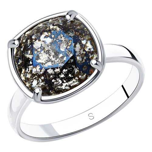 Кольцо женское SOKOLOV из серебра с кристаллом Swarovski 94012056 р.19 в Московский Ювелирный Завод