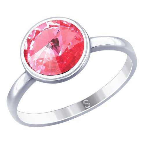 Кольцо женское SOKOLOV из серебра с кристаллом Swarovski 94012601 р.19 в Московский Ювелирный Завод