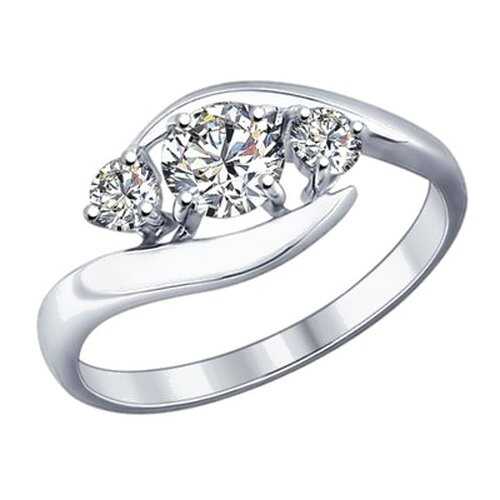 Кольцо женское SOKOLOV из серебра со Swarovski Zirconia 89010040 р.17.5 в Московский Ювелирный Завод