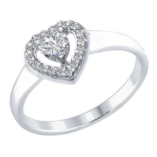 Кольцо женское SOKOLOV из серебра со Swarovski Zirconia 89010068 р.19.5 в Московский Ювелирный Завод