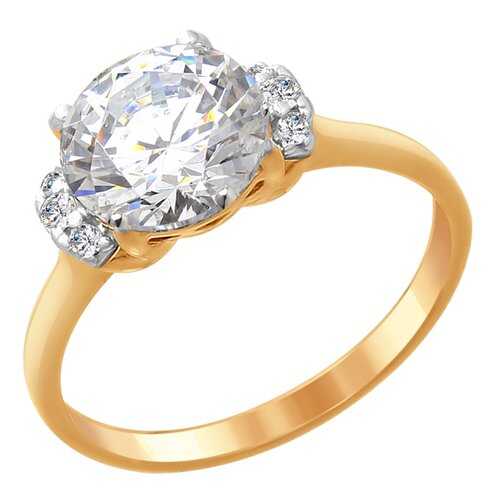 Кольцо женское SOKOLOV из серебра со Swarovski Zirconia 89010088 р.16.5 в Московский Ювелирный Завод