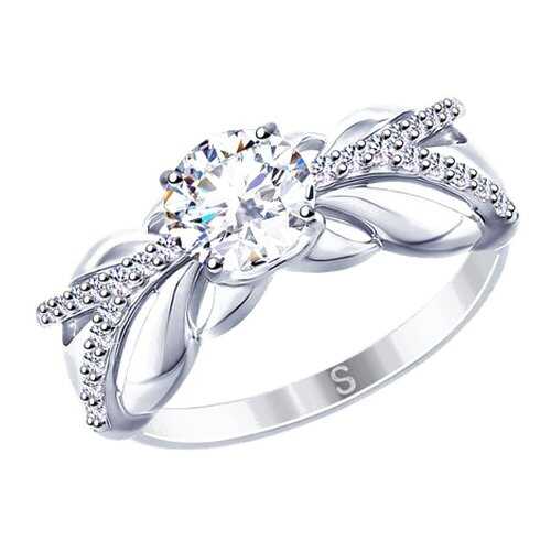 Кольцо женское SOKOLOV из серебра со Swarovski Zirconia 89010110 р.16.5 в Московский Ювелирный Завод
