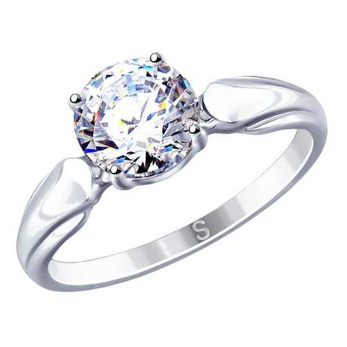 Кольцо женское SOKOLOV из серебра со Swarovski Zirconia 89010113 р.18 в Московский Ювелирный Завод