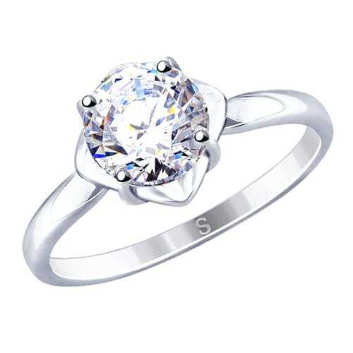 Кольцо женское SOKOLOV из серебра со Swarovski Zirconia 89010115 р.18.5 в Московский Ювелирный Завод