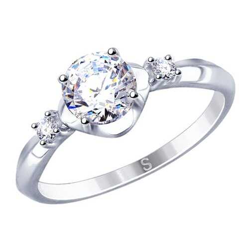 Кольцо женское SOKOLOV из серебра со Swarovski Zirconia 89010116 р.17.5 в Московский Ювелирный Завод
