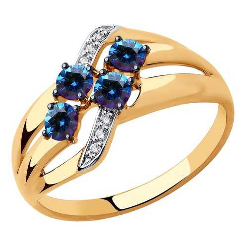 Кольцо женское SOKOLOV из золота с Swarovski Zirconia 81010450 р.17.5 в Московский Ювелирный Завод