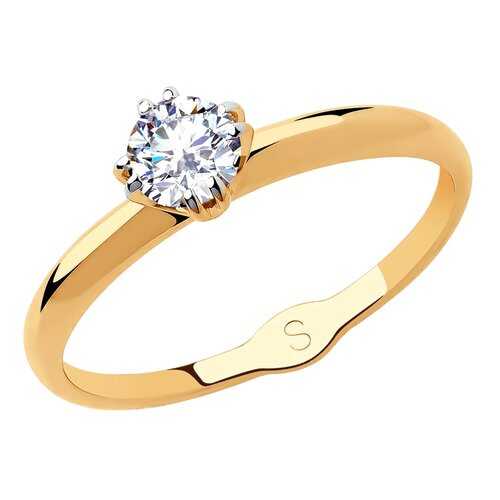 Кольцо женское SOKOLOV из золота со Swarovski Zirconia 81010435 р.18.5 в Московский Ювелирный Завод