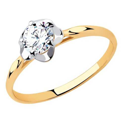 Кольцо женское SOKOLOV из золота со Swarovski Zirconia 81010453 р.16 в Московский Ювелирный Завод