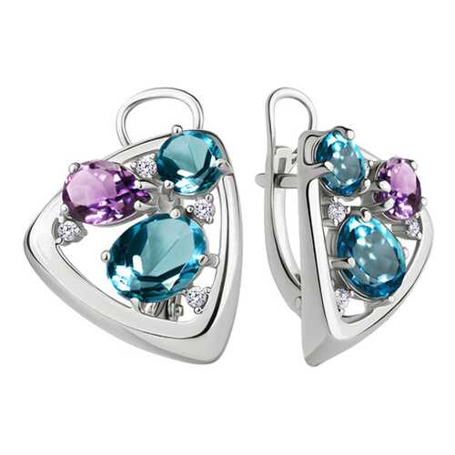Серьги Aquamarine 4706732А.5 в Московский Ювелирный Завод