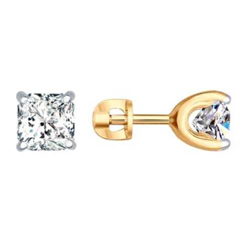 Серьги SOKOLOV из серебра со Swarovski Zirconia 89020084 в Московский Ювелирный Завод