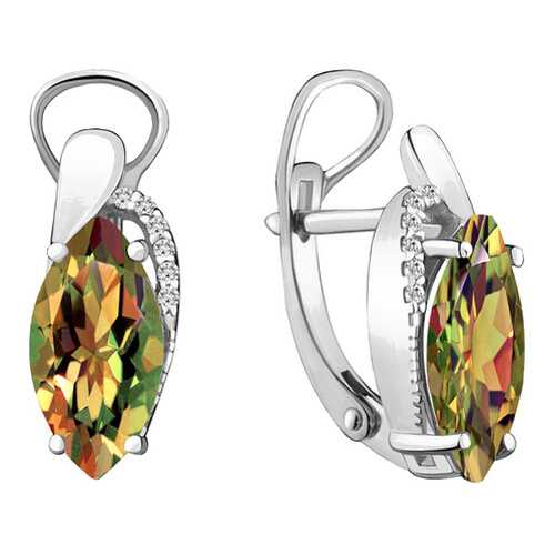 Серьги женские Aquamarine 4475919А.5_OS_3,52гр. в Московский Ювелирный Завод