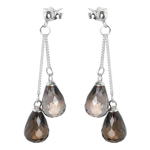 Серьги женские Висюльки, раух-топаз 4,7 см My-bijou 303-875 в Московский Ювелирный Завод