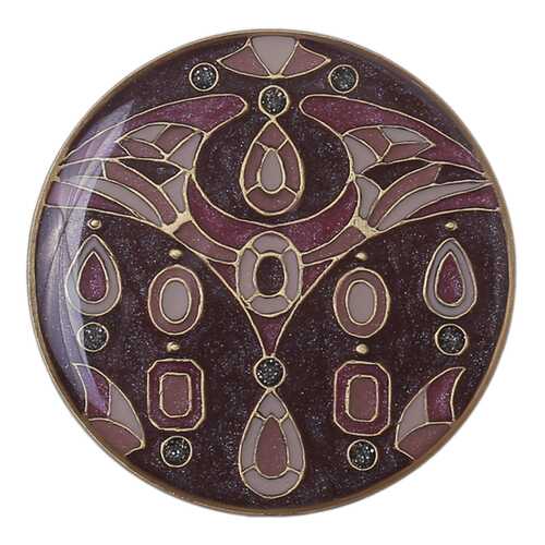 Брошь женская Clara Bijoux F75635-5 фиолетовая в Московский Ювелирный Завод