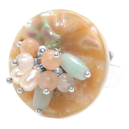 Кольцо женское Nature Bijoux NB20.1-19-23702 бежевое/голубое в Московский Ювелирный Завод