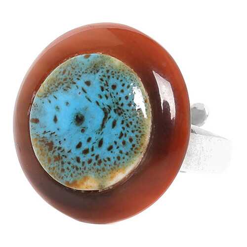 Кольцо женское Nature Bijoux NB20.1-19-23782 коричневое/зеленое в Московский Ювелирный Завод