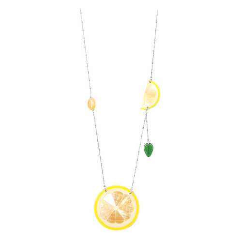 Колье женское Nature Bijoux NB20.1-15-41131 желтое/зеленое/серебристое в Московский Ювелирный Завод