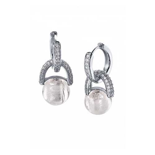 Серьги Bottega Murano 09030400 серебристые в Московский Ювелирный Завод