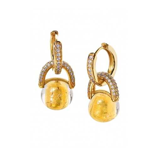 Серьги Bottega Murano 09030400 золотистые в Московский Ювелирный Завод