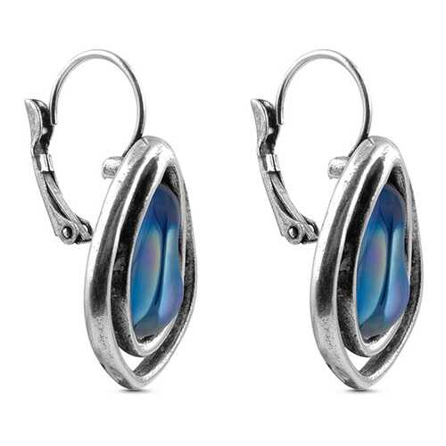 Серьги CICLON A182609-71 BL-S серебристые, синие в Московский Ювелирный Завод