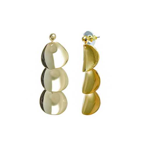 Серьги Corona style B002ELFA18231-GOLD в Московский Ювелирный Завод