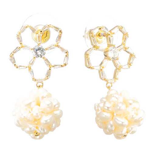 Серьги Corona Style B005E1128339 золотистые в Московский Ювелирный Завод