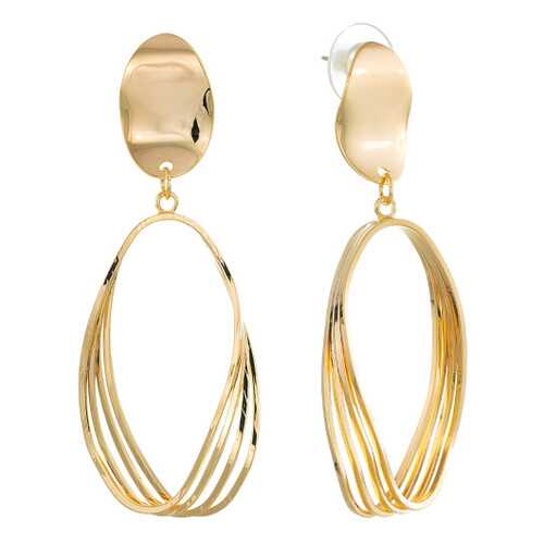 Серьги Corona Style B006E03187 золотистые в Московский Ювелирный Завод
