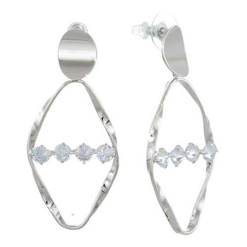 Серьги Corona Style B006E1797602 серебристые в Московский Ювелирный Завод