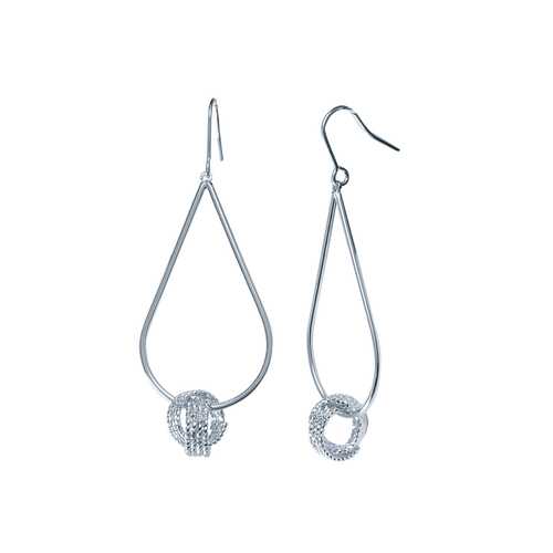 Серьги Corona style B006EEP03403-SILVER в Московский Ювелирный Завод