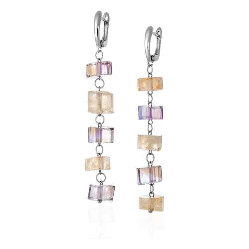 Серьги Lattrice 54666162 желтые в Московский Ювелирный Завод