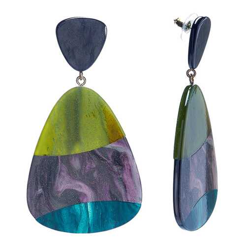 Серьги Moon Paris ML-20.01-015 синие в Московский Ювелирный Завод
