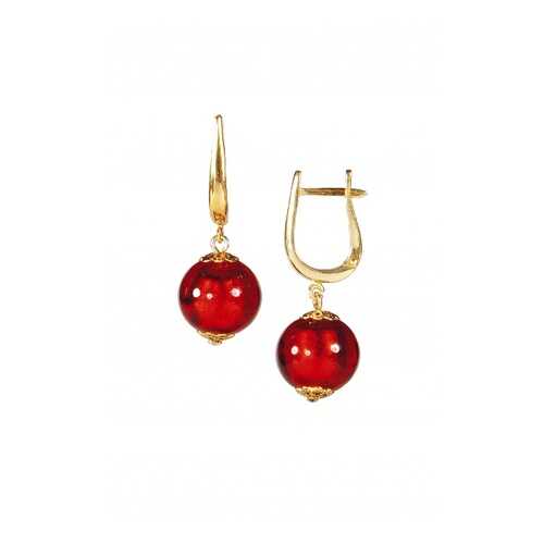 Серьги Perla Grande Oro 09030603 красные в Московский Ювелирный Завод