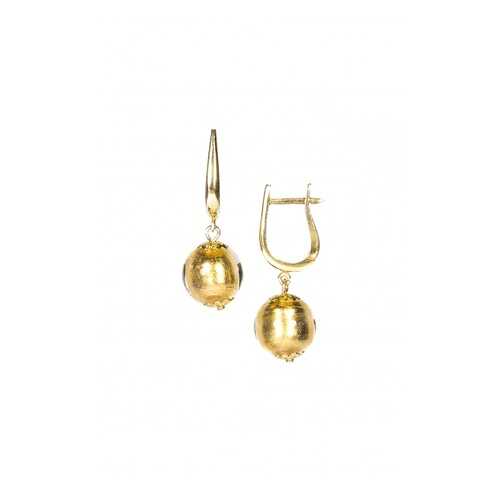 Серьги Perla Grande Oro 09030603 золотистые в Московский Ювелирный Завод