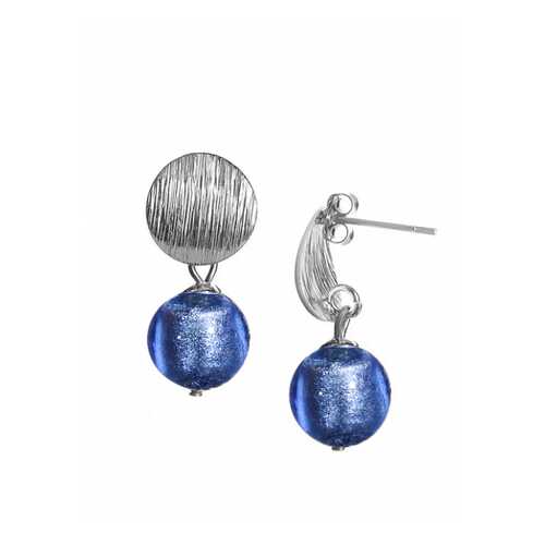 Серьги Perla Metallo Silver Rotondo 09030615 сапфир в Московский Ювелирный Завод