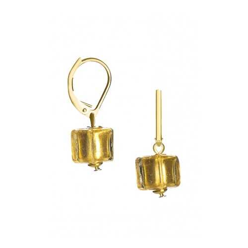 Серьги Perla Piccolo Cubo 09030266 золотистые в Московский Ювелирный Завод