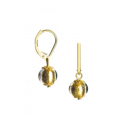 Серьги Perla Piccolo Oro 09030604 золотистые в Московский Ювелирный Завод