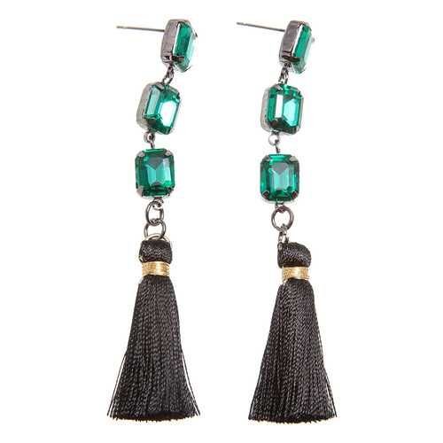 Серьги женские Asavi Jewel ER810093 зеленые в Московский Ювелирный Завод