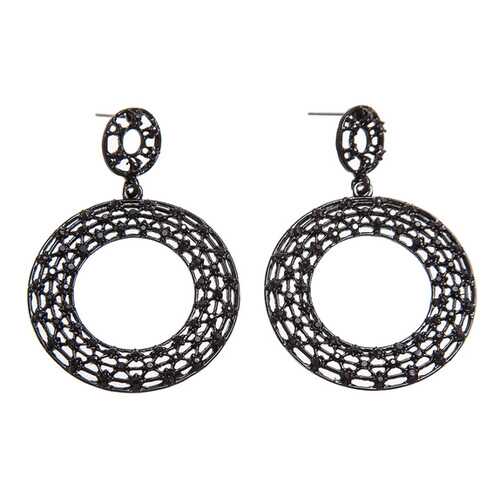 Серьги женские Asavi Jewel ER811058 черные в Московский Ювелирный Завод