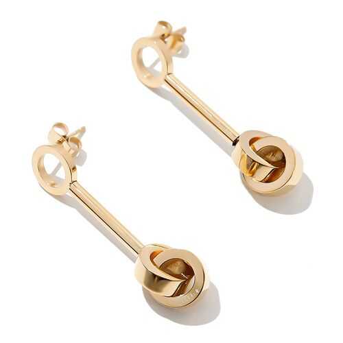 Серьги женские EXCLAIM 037G2794E золотистые в Московский Ювелирный Завод