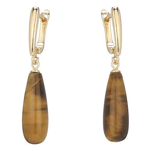 Серьги женские My-bijou 303-1599 коричневые в Московский Ювелирный Завод